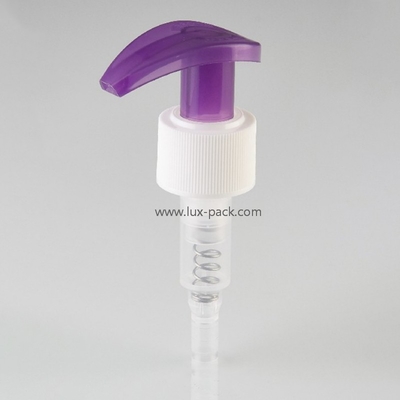 24/410 28/410 Máy bơm kem dưỡng da với công tắc trái-bên phải Vật liệu PP nhựa và nút khép