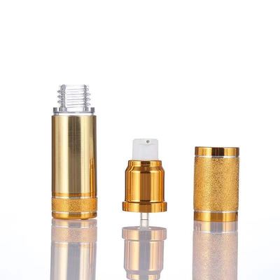 Luxury Anodized nhôm không khí máy bơm chai chai rỗng mỹ phẩm chân không cao cấp chăm sóc da serum thùng nhiều dung lượng