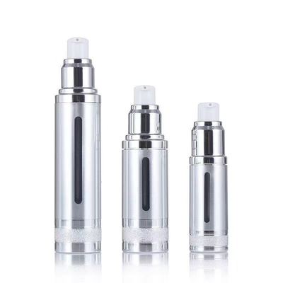 Luxury Anodized nhôm không khí máy bơm chai chai rỗng mỹ phẩm chân không cao cấp chăm sóc da serum thùng nhiều dung lượng