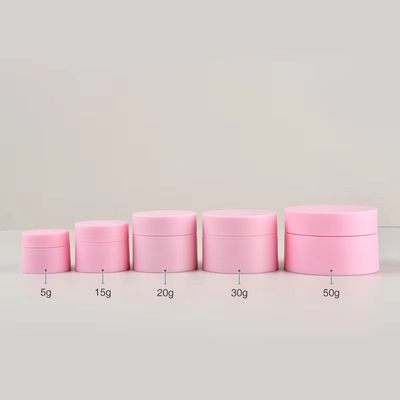 Plastic PP Cream Jar 5g to 50g Custom Colors MOQ 10000pcs