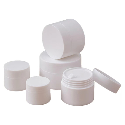 Plastic PP Cream Jar 5g to 50g Custom Colors MOQ 10000pcs