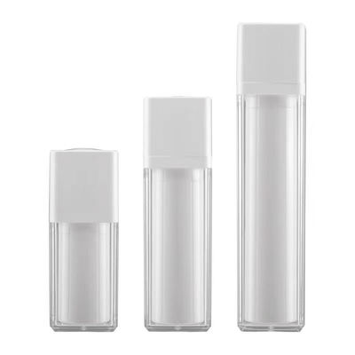 Thuốc bơm không khí hình vuông nhựa tùy chỉnh cho kem kem kem trong kích thước 15ML 30ML & 50ML