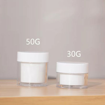 Chất lượng cao15g 30g 50g AS nhựa lớp hai vòng kem bình