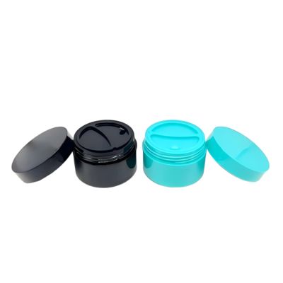 Hũ đựng kem nhựa PP mờ 50g+50g có thìa và vỏ kép dùng cho bao bì mỹ phẩm với thời gian sản xuất 20 ngày