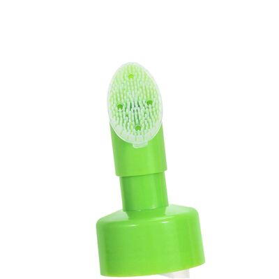 Máy bơm bọt có thể bơm lại 42mm có in lụa và bàn chải silicon để chăm sóc da