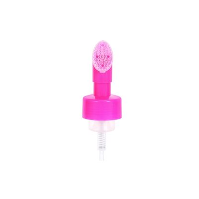 Máy bơm bọt có thể bơm lại 42mm có in lụa và bàn chải silicon để chăm sóc da