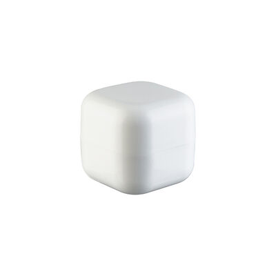 Ngoại hình tinh tế 20g 30g 50g 100g Hũ kem nhựa góc vuông với vòng đệm kéo tay, dùng cho bao bì chăm sóc da, hỗ trợ tùy chỉnh