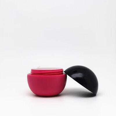 Hộp kem nhựa hình cầu với kích thước 5g 25g 50g 80g với bản in nghệ thuật tùy chỉnh cho bao bì chăm sóc da