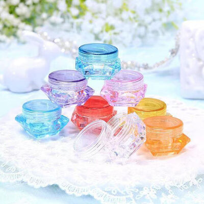 Vật liệu PS di động 3g 5g Plastic Cream Jar với nhiều tùy chọn màu sắc và tùy chỉnh in lụa