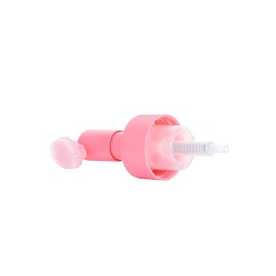 Máy bơm bọt 42/43mm với bàn chải silicone để làm sạch khuôn mặt - Máy bơm mỹ phẩm chống rò rỉ