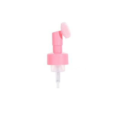 Máy bơm bọt 42/43mm với bàn chải silicone để làm sạch khuôn mặt - Máy bơm mỹ phẩm chống rò rỉ