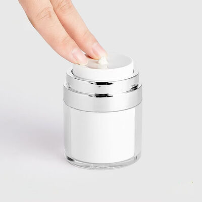30g 50g 100g PP PS Plastic Cream Jar không khí với máy bơm không khí và Logo tùy chỉnh