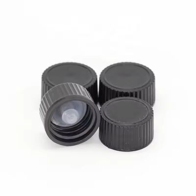 20mm 24mm 28mm Đen Ribbed Smooth Plastic Screw Cap Induction Sealing Gasket cho chai mỹ phẩm