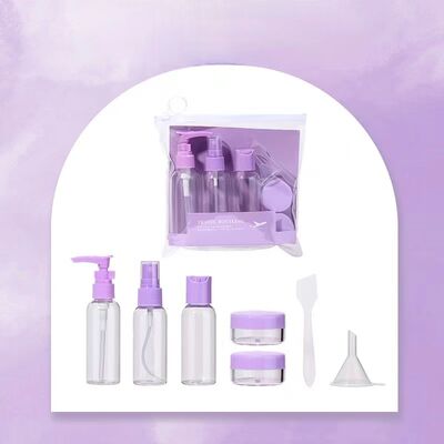 50ml chai bơm kem PET ️ Kích thước di chuyển di động, thùng chăm sóc da chống rò rỉ, màu tùy chỉnh có sẵn