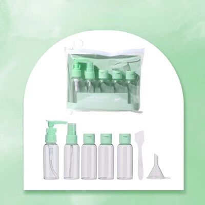 50ml chai bơm kem PET ️ Kích thước di chuyển di động, thùng chăm sóc da chống rò rỉ, màu tùy chỉnh có sẵn