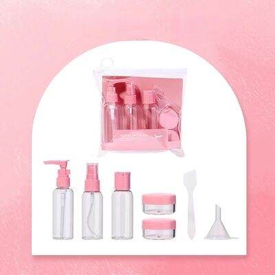 50ml chai bơm kem PET ️ Kích thước di chuyển di động, thùng chăm sóc da chống rò rỉ, màu tùy chỉnh có sẵn