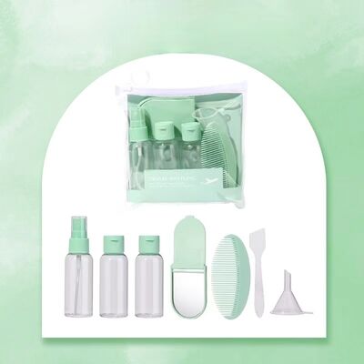 50ml chai bơm kem PET ️ Kích thước di chuyển di động, thùng chăm sóc da chống rò rỉ, màu tùy chỉnh có sẵn