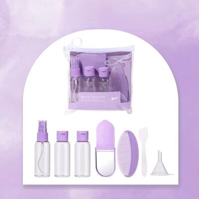 50ml chai bơm kem PET ️ Kích thước di chuyển di động, thùng chăm sóc da chống rò rỉ, màu tùy chỉnh có sẵn