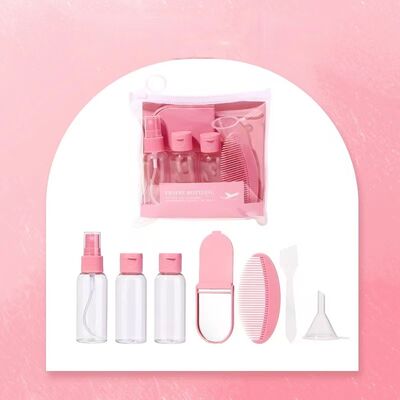 50ml chai bơm kem PET ️ Kích thước di chuyển di động, thùng chăm sóc da chống rò rỉ, màu tùy chỉnh có sẵn