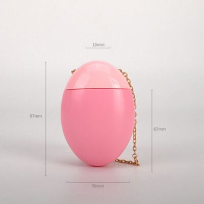 50ml chai kem chống nắng kiểu trứng với chuỗi vàng có thể tháo rời và thiết kế tùy chỉnh cho bao bì mỹ phẩm