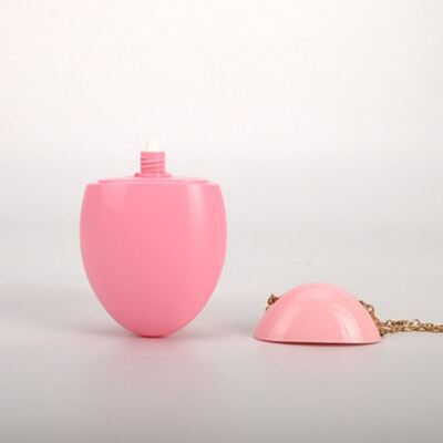 50ml chai kem chống nắng kiểu trứng với chuỗi vàng có thể tháo rời và thiết kế tùy chỉnh cho bao bì mỹ phẩm