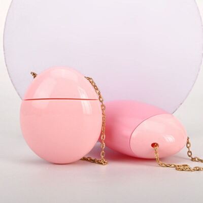 50ml chai kem chống nắng kiểu trứng với chuỗi vàng có thể tháo rời và thiết kế tùy chỉnh cho bao bì mỹ phẩm