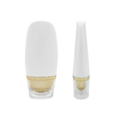 chai kem chống nắng vàng sang trọng hình bầu dục 50ml - chai nhựa mỹ phẩm cao cấp cho chăm sóc da