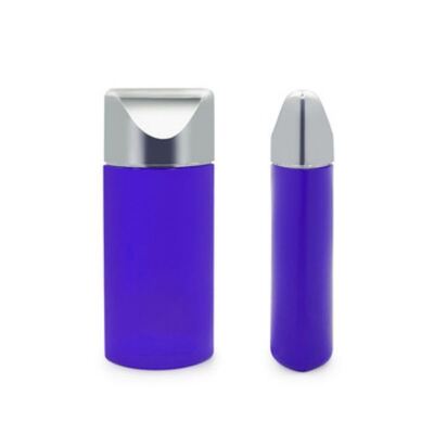 50ml Silver Cap Oval Sunscreen Lotion Bottle - Thùng nhựa mỹ phẩm cho chăm sóc da và kem BB