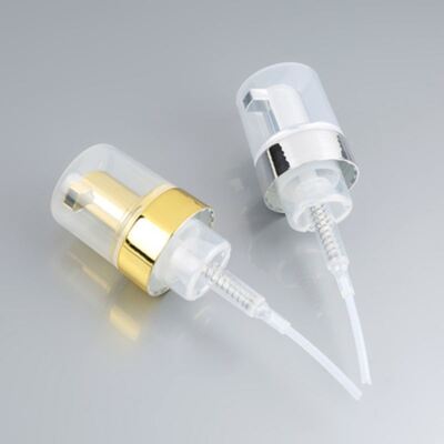 Máy bơm bọt mạ điện toàn thân 40mm 42mm với đầu ra bọt cao dành cho sữa rửa mặt cao cấp