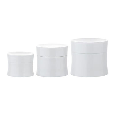 Bán buôn 15g 30g 50g Lọ kem nhựa đôi có lớp PP thực phẩm dành cho kem chăm sóc da và mỹ phẩm