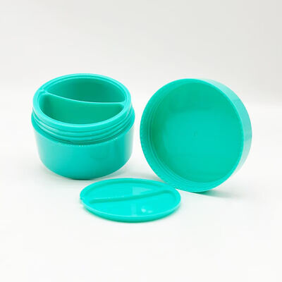 Đồ bán buôn 50+50g hộp kem nhựa PP lưới kép với kho riêng biệt lưới kép cho các sản phẩm chăm sóc da