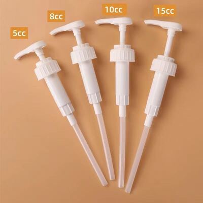 Bán buôn Máy bơm xi-rô nhựa PP cấp thực phẩm với liều lượng lớn 8cc 10cc 30cc với kích thước 28mm 33mm 38mm