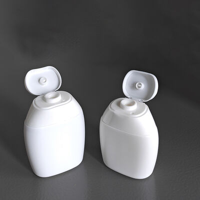 Flip Top Cap Design 40ml 60ml HDPE chai mỹ phẩm với hình dạng tùy chỉnh cho dầu gội và chăm sóc da