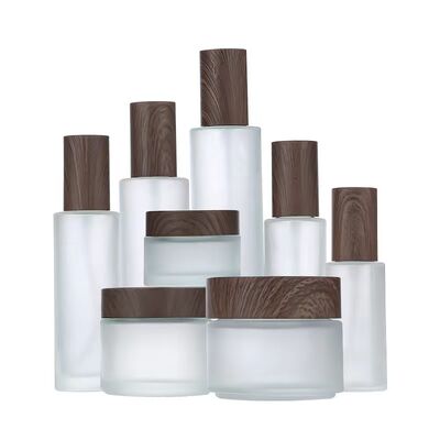 5g 10g 15g 30g 50g Thùng kem kính lạnh rỗng Khóa trang vật liệu Thùng gỗ tự nhiên cho Eye Cream Mặt nạ