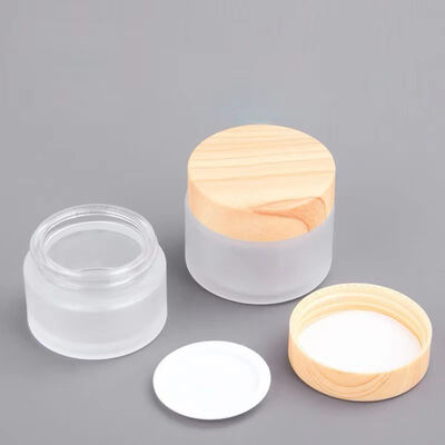 5g 10g 15g 30g 50g Thùng kem kính lạnh rỗng Khóa trang vật liệu Thùng gỗ tự nhiên cho Eye Cream Mặt nạ