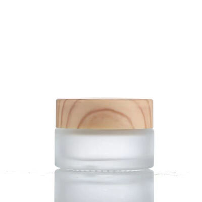 5g 10g 15g 30g 50g Thùng kem kính lạnh rỗng Khóa trang vật liệu Thùng gỗ tự nhiên cho Eye Cream Mặt nạ