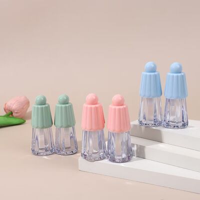 Tuýp son bóng nhựa thân thiện với môi trường 4.5ml hình ô dù cho sản phẩm chăm sóc môi