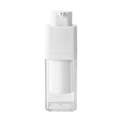 Nhập xưởng hình vuông 15ml 30ml 50ml chai bơm không khí với bơm khóa xoay cho các sản phẩm chăm sóc da