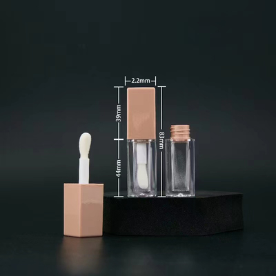 Hạt đầu lớn 5ml ống nhựa môi bóng hỗ trợ tùy chỉnh màu sắc